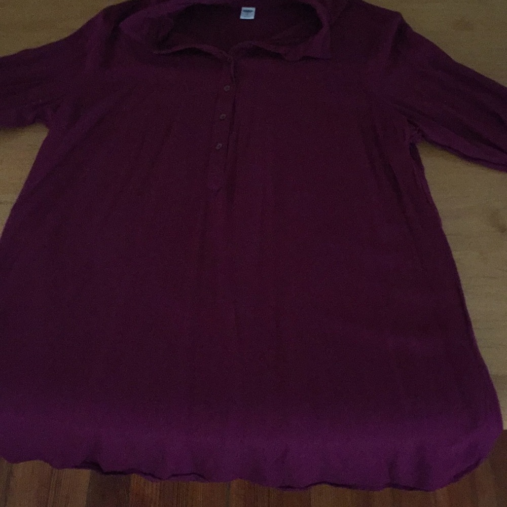 Maroon shirt dress